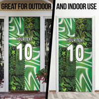 Custom Nigeria Football Door Cover Super Eagles Spirit - Wonder Print Shop