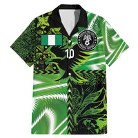 Custom Nigeria Football Family Matching Mermaid Dress and Hawaiian Shirt Super Eagles Spirit - Wonder Print Shop