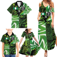 Custom Nigeria Football Family Matching Summer Maxi Dress and Hawaiian Shirt Super Eagles Spirit - Wonder Print Shop
