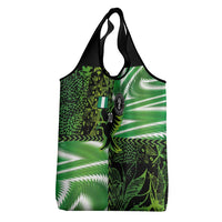 Custom Nigeria Football Grocery Bag Super Eagles Spirit - Wonder Print Shop
