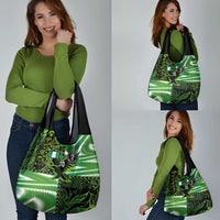 Custom Nigeria Football Grocery Bag Super Eagles Spirit - Wonder Print Shop