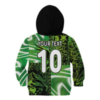 Custom Nigeria Football Kid Hoodie Super Eagles Spirit - Wonder Print Shop