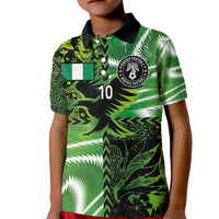 Custom Nigeria Football Kid Polo Shirt Super Eagles Spirit - Wonder Print Shop