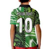 Custom Nigeria Football Kid Polo Shirt Super Eagles Spirit - Wonder Print Shop