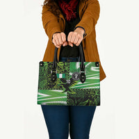 Custom Nigeria Football Leather Bag Super Eagles Spirit - Wonder Print Shop