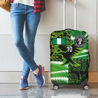 Custom Nigeria Football Luggage Cover Super Eagles Spirit - Wonder Print Shop