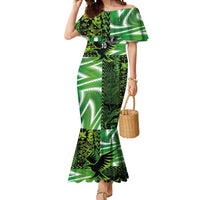 Custom Nigeria Football Mermaid Dress Super Eagles Spirit - Wonder Print Shop