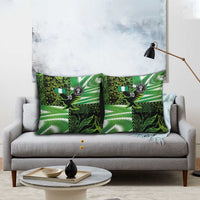 Custom Nigeria Football Pillow Cover Super Eagles Spirit - Wonder Print Shop