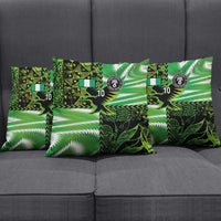 Custom Nigeria Football Pillow Cover Super Eagles Spirit - Wonder Print Shop