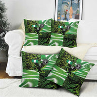 Custom Nigeria Football Pillow Cover Super Eagles Spirit - Wonder Print Shop