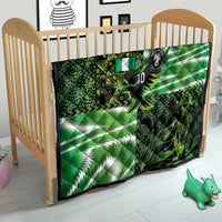 Custom Nigeria Football Quilt Super Eagles Spirit - Wonder Print Shop