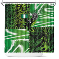Custom Nigeria Football Shower Curtain Super Eagles Spirit - Wonder Print Shop