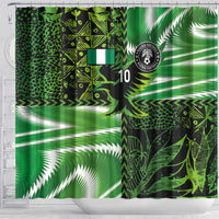 Custom Nigeria Football Shower Curtain Super Eagles Spirit - Wonder Print Shop