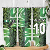 Custom Nigeria Football Skinny Tumbler Super Eagles Spirit - Wonder Print Shop