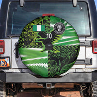 Custom Nigeria Football Spare Tire Cover Super Eagles Spirit - Wonder Print Shop