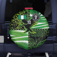 Custom Nigeria Football Spare Tire Cover Super Eagles Spirit - Wonder Print Shop