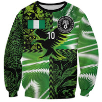 Custom Nigeria Football Sweatshirt Super Eagles Spirit - Wonder Print Shop