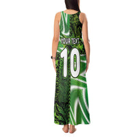Custom Nigeria Football Tank Maxi Dress Super Eagles Spirit - Wonder Print Shop