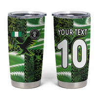 Custom Nigeria Football Tumbler Cup Super Eagles Spirit - Wonder Print Shop