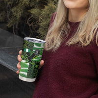 Custom Nigeria Football Tumbler Cup Super Eagles Spirit - Wonder Print Shop