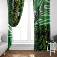 Custom Nigeria Football Window Curtain Super Eagles Spirit - Wonder Print Shop
