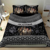 13 Yule Lads Iceland Christmas Bedding Set Jolasveinar and Nordic Traditional Pattern - Wonder Print Shop