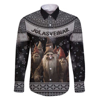 13 Yule Lads Iceland Christmas Family Matching Off The Shoulder Long Sleeve Dress and Hawaiian Shirt Jolasveinar and Nordic Traditional Pattern - Wonder Print Shop
