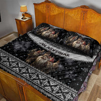 13 Yule Lads Iceland Christmas Quilt Bed Set Jolasveinar and Nordic Traditional Pattern - Wonder Print Shop