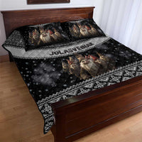 13 Yule Lads Iceland Christmas Quilt Bed Set Jolasveinar and Nordic Traditional Pattern - Wonder Print Shop