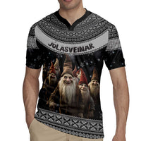 13 Yule Lads Iceland Christmas Rugby Jersey Jolasveinar and Nordic Traditional Pattern - Wonder Print Shop
