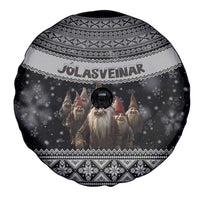 13 Yule Lads Iceland Christmas Spare Tire Cover Jolasveinar and Nordic Traditional Pattern - Wonder Print Shop