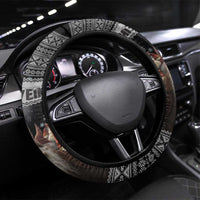 13 Yule Lads Iceland Christmas Steering Wheel Cover Jolasveinar and Nordic Traditional Pattern - Wonder Print Shop