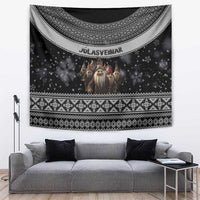 13 Yule Lads Iceland Christmas Tapestry Jolasveinar and Nordic Traditional Pattern - Wonder Print Shop