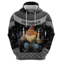 Iceland Kertasnikir Christmas Hoodie Candle Beggar and Nordic Traditional Pattern - Wonder Print Shop