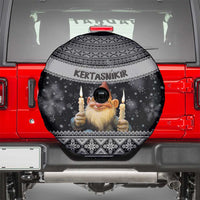 Iceland Kertasnikir Christmas Spare Tire Cover Candle Beggar and Nordic Traditional Pattern - Wonder Print Shop