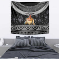Iceland Kertasnikir Christmas Tapestry Candle Beggar and Nordic Traditional Pattern - Wonder Print Shop