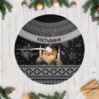 Iceland Kertasnikir Christmas Tree Skirt Candle Beggar and Nordic Traditional Pattern - Wonder Print Shop