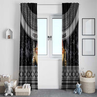 Iceland Kertasnikir Christmas Window Curtain Candle Beggar and Nordic Traditional Pattern - Wonder Print Shop