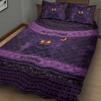 Iceland Jolakotturinn Christmas Quilt Bed Set Yule Cat and Nordic Traditional Pattern - Wonder Print Shop