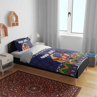 Scandinavian Yule Goat Christmas Bedding Set with Scandinavian Folk Pattern Style - Wonder Print Shop