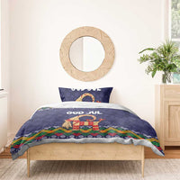 Scandinavian Yule Goat Christmas Bedding Set with Scandinavian Folk Pattern Style - Wonder Print Shop