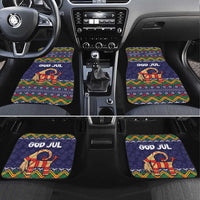 Scandinavian Yule Goat Christmas Car Mats with Scandinavian Folk Pattern Style - Wonder Print Shop