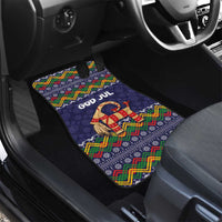 Scandinavian Yule Goat Christmas Car Mats with Scandinavian Folk Pattern Style - Wonder Print Shop