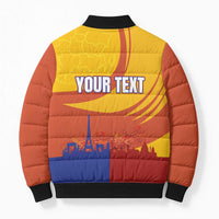 Personalised France Bicycle Racing Bomber Puffer Jacket Sporty Style