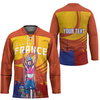 Personalised France Bicycle Racing Hockey Jersey Sporty Style
