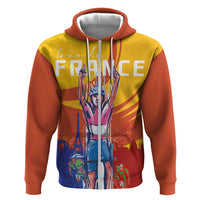 Personalised France Bicycle Racing Hoodie Sporty Style
