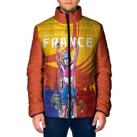 Personalised France Bicycle Racing Padded Jacket Sporty Style