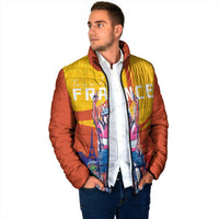 Personalised France Bicycle Racing Padded Jacket Sporty Style