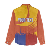 Personalised France Bicycle Racing Women Casual Shirt Sporty Style