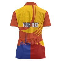 Personalised France Bicycle Racing Women Polo Shirt Sporty Style